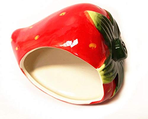 Hpybest Niedliches dekoratives Cartoon Kawaii Keramik Form Hamster Zubehör Haus Haus Sommer Höhle Haustier Zubehör von Hpybest