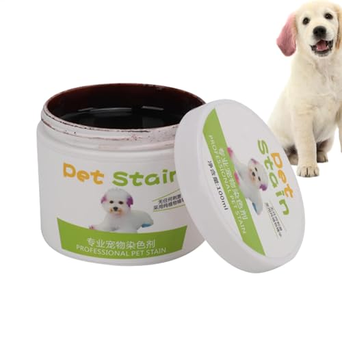 Hqunjikp Hundehaarfärbemittel, Tierhaarfarbe wird seit einem Jahrzehnt sicher von Pflegesalons verwendet, 100 g Pigment für Hunde, Katzen und alle Haustiere können gebadet werden von Hqunjikp
