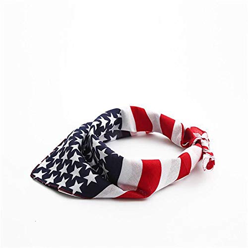 Hrlace Quadratischer Hund Bandana Amerikanische Flagge Haustier Bandanas Schal Sterne und Streifen Abnehmbare Multifunktions-Haustier Lätzchen Halstuch Zubehör Halsband, 1 Stück Nationale Flagge Hrlace Quadratischer Hund Bandana Amerikanische Flagge Haustier Bandanas Schal Sterne und Streifen Abnehmbare Multifunktions-Haustier Lätzchen Halstuch Zubehör Halsband, 1 Stück Nationale Flagge von Hrlace