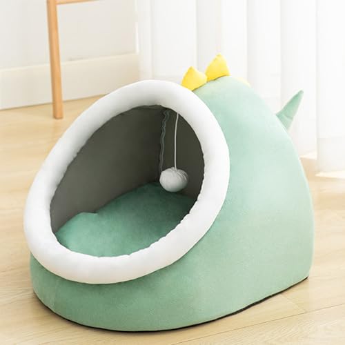 Halbgeschlossenes Katzen-Iglu-Höhlenbett, Haustier-Schlafnest mit abnehmbarem Kissen, Katzenzelt, Haus, Kätzchen, Versteck, warmes Haustierbett für den Innenbereich, kleine Welpen, Hunde (30 x 30 x 31 Halbgeschlossenes Katzen-Iglu-Höhlenbett, Haustier-Schlafnest mit abnehmbarem Kissen, Katzenzelt, Haus, Kätzchen, Versteck, warmes Haustierbett für den Innenbereich, kleine Welpen, Hunde (30 x 30 x 31 von Hruile
