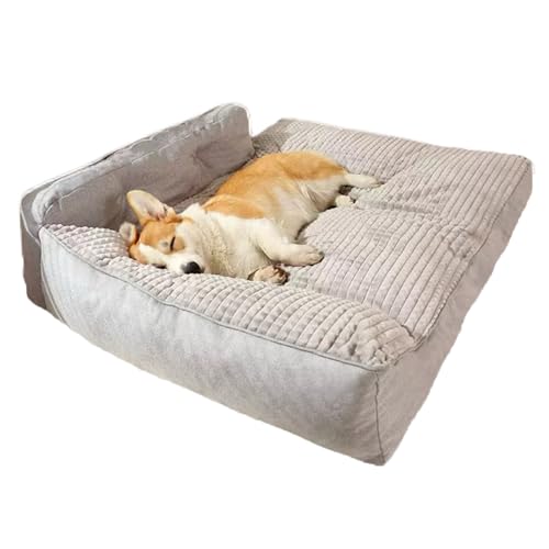 Hruile Großes Hundebett, Sofa, bequeme Haustiermatratze, Matte, waschbar, langlebig, Schlafkissen, flauschiges Haustier-Sofa-Kissen mit rutschfester Unterseite, für mittelgroße bis große Hunde (120 x Hruile Großes Hundebett, Sofa, bequeme Haustiermatratze, Matte, waschbar, langlebig, Schlafkissen, flauschiges Haustier-Sofa-Kissen mit rutschfester Unterseite, für mittelgroße bis große Hunde (120 x von Hruile