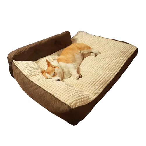 Hruile Großes Hundebett, Sofa, bequeme Haustiermatratze, Matte, waschbar, langlebig, Schlafkissen, flauschiges Haustier-Sofa-Kissen mit rutschfester Unterseite, für mittelgroße bis große Hunde (100 x Hruile Großes Hundebett, Sofa, bequeme Haustiermatratze, Matte, waschbar, langlebig, Schlafkissen, flauschiges Haustier-Sofa-Kissen mit rutschfester Unterseite, für mittelgroße bis große Hunde (100 x von Hruile