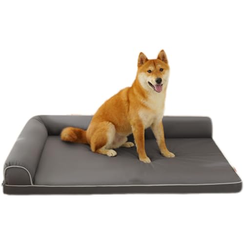 Hruile Großes Hundebett, Sofa, waschbar, Oxford-Stoff, Haustierbox-Matratze, wasserdicht, flach, beruhigende Matte mit rutschfester Unterseite, weiches Haustierbett für drinnen und draußen (100 x 70 x Hruile Großes Hundebett, Sofa, waschbar, Oxford-Stoff, Haustierbox-Matratze, wasserdicht, flach, beruhigende Matte mit rutschfester Unterseite, weiches Haustierbett für drinnen und draußen (100 x 70 x von Hruile