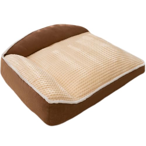 Hruile Großes orthopädisches Hundesofa, beruhigendes Anti-Angst-Haustierbett, Kissen mit Nackenrolle, bequeme, warme, flauschige Matratze mit rutschfester Unterseite und waschbarem Bezug (120 x 90 x Hruile Großes orthopädisches Hundesofa, beruhigendes Anti-Angst-Haustierbett, Kissen mit Nackenrolle, bequeme, warme, flauschige Matratze mit rutschfester Unterseite und waschbarem Bezug (120 x 90 x von Hruile
