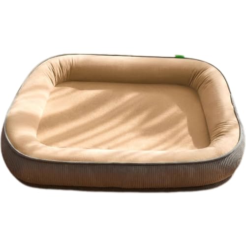 Hruile Komfort-Hundebett, orthopädische Haustiermatratze, abnehmbare Katzenkissenmatte mit rutschfester Unterseite, beruhigendes Anti-Angst-Welpenbett für drinnen und draußen, 75 x 60 x 15 cm, Braun Hruile Komfort-Hundebett, orthopädische Haustiermatratze, abnehmbare Katzenkissenmatte mit rutschfester Unterseite, beruhigendes Anti-Angst-Welpenbett für drinnen und draußen, 75 x 60 x 15 cm, Braun von Hruile