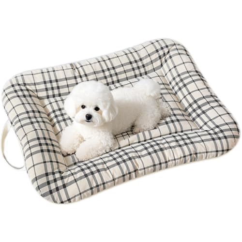 Hruile Komfort-Hundebett, tragbare Haustiermatratze, langlebiges Hunde-Schlafkissen mit rutschfester Unterseite, beruhigendes, atmungsaktives Welpenbett-Kissen für drinnen und draußen (60 x 52 x 5 cm Hruile Komfort-Hundebett, tragbare Haustiermatratze, langlebiges Hunde-Schlafkissen mit rutschfester Unterseite, beruhigendes, atmungsaktives Welpenbett-Kissen für drinnen und draußen (60 x 52 x 5 cm von Hruile