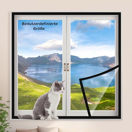 Katzennetz Fenster für Balkon, Fenster Netzgitter für Haustiere, Selbstklebendes Insektenschutz Fensternetz, Benutzerdefinierte Größe Katzen-Sicherheitsnetz von Hruile