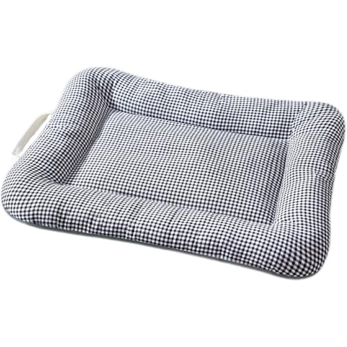 Komfort-Hundebett, tragbare Haustiermatratze, Matte mit Griff, beruhigendes, atmungsaktives Welpenbett, Kissen mit rutschfester Unterseite, Verwendung für Auto, Reise, Käfig, Zwinger (50 x 42 x 5 cm Komfort-Hundebett, tragbare Haustiermatratze, Matte mit Griff, beruhigendes, atmungsaktives Welpenbett, Kissen mit rutschfester Unterseite, Verwendung für Auto, Reise, Käfig, Zwinger (50 x 42 x 5 cm von Hruile