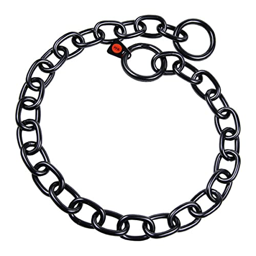 HS Sprenger Collier für Hund, Halblang, 59 cm, Schwarz, Edelstahl von Hs Sprenger