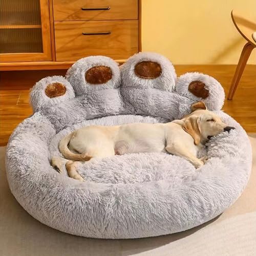 HshDUti Beruhigendes Hundebett für kleine Hunde, Pfotenform, beruhigendes Hunde- und Katzenbett, Anti-Angstzustände, Donut-Kuscheldecke, wärmend, gemütlich, weich, rundes Bett, Welpenbett für kleine, HshDUti Beruhigendes Hundebett für kleine Hunde, Pfotenform, beruhigendes Hunde- und Katzenbett, Anti-Angstzustände, Donut-Kuscheldecke, wärmend, gemütlich, weich, rundes Bett, Welpenbett für kleine, von HshDUti