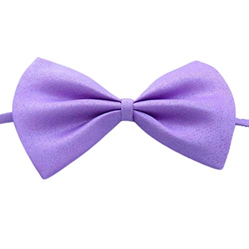 HshDUti Haustier-Fliege mit verstellbarem Halsband, einfarbig, verstellbar, für kleine, mittelgroße und große Hunde, Welpen, Katzen, für Party, Hochzeit, Geburtstag, Hellviolett HshDUti Haustier-Fliege mit verstellbarem Halsband, einfarbig, verstellbar, für kleine, mittelgroße und große Hunde, Welpen, Katzen, für Party, Hochzeit, Geburtstag, Hellviolett von HshDUti