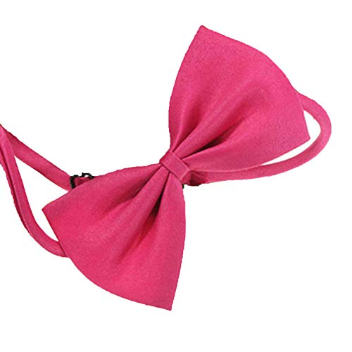 HshDUti Fliege für Hunde, mit verstellbarem Halsband, einfarbig, verstellbar, passend für kleine, mittelgroße und große Hunde, Welpen, Katzen, für Party, Hochzeit, Geburtstag, Rosarot HshDUti Fliege für Hunde, mit verstellbarem Halsband, einfarbig, verstellbar, passend für kleine, mittelgroße und große Hunde, Welpen, Katzen, für Party, Hochzeit, Geburtstag, Rosarot von HshDUti