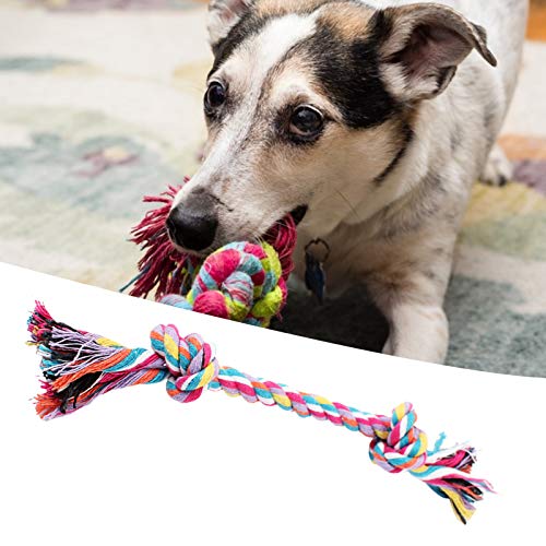 HshDUti Hundespielzeug für kleine Hunde, langlebiges Kauspielzeug für Hunde, Knoten, interaktives Seil-Kauspielzeug für kleine und mittelgroße Hunde, Zahnreinigung, beste Geschenke, zufällige Farbe von HshDUti