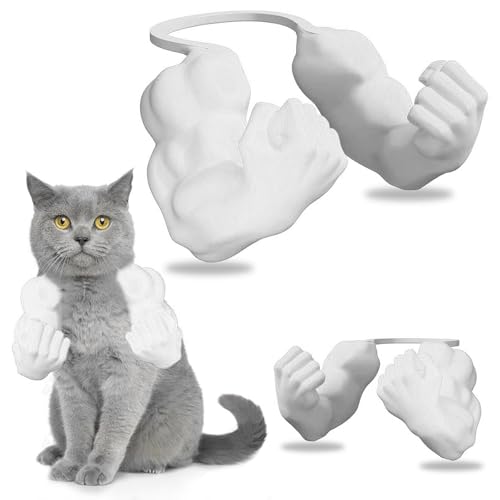 HshDUti Katzen-Muskelarm, Halloween-Katzenkostüm, Zubehör, 3D-Druck, Katzenhalsarm mit Muskel für Haustier-Cosplay, lustiges Haustier-Halloween-Kostüm, Requisite, hängende Arme für Kätzchen HshDUti Katzen-Muskelarm, Halloween-Katzenkostüm, Zubehör, 3D-Druck, Katzenhalsarm mit Muskel für Haustier-Cosplay, lustiges Haustier-Halloween-Kostüm, Requisite, hängende Arme für Kätzchen von HshDUti
