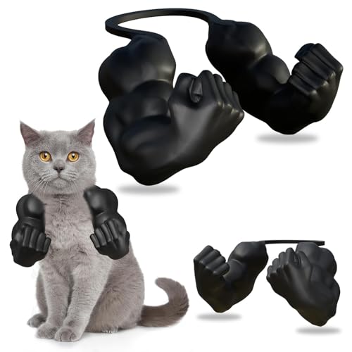 HshDUti Katzen-Muskelarm, Halloween-Katzenkostüm, Zubehör, 3D-Druck, Katzenhalsarm mit Muskel für Haustier-Cosplay, lustiges Haustier-Halloween-Kostüm, Requisite, hängende Arme für Kätzchen HshDUti Katzen-Muskelarm, Halloween-Katzenkostüm, Zubehör, 3D-Druck, Katzenhalsarm mit Muskel für Haustier-Cosplay, lustiges Haustier-Halloween-Kostüm, Requisite, hängende Arme für Kätzchen von HshDUti