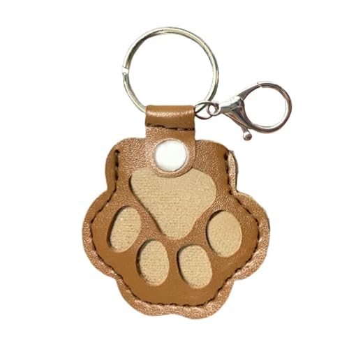 Schlüsselanhänger zur Aufbewahrung von Tierhaaren, Katzenpfotenform, Haustier-Gedenkgeschenk, Schlüsselanhänger, handgefertigter Schlüsselhalter zum Sammeln von Katzen- und Hundehaaren von HshDUti
