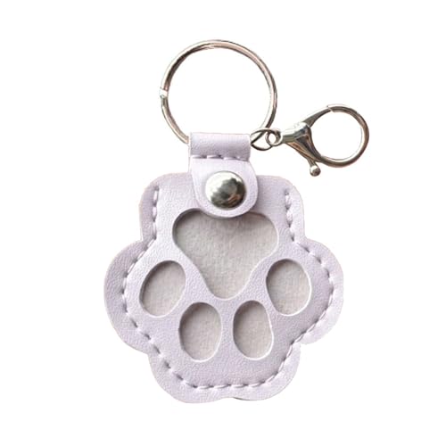 Schlüsselanhänger zur Aufbewahrung von Tierhaaren, Katzenpfotenform, Haustier-Gedenkgeschenk, Schlüsselanhänger, handgefertigter Schlüsselhalter zum Sammeln von Katzen- und Hundehaaren von HshDUti