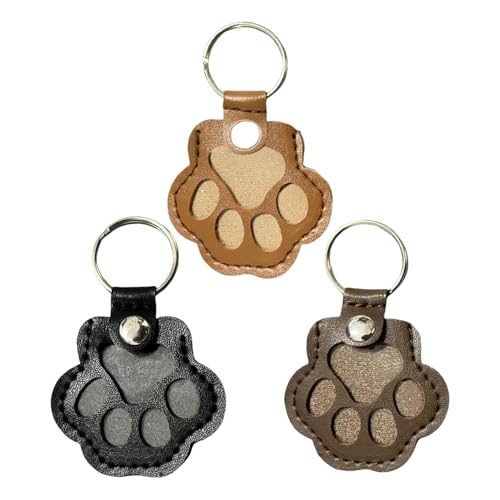 Schlüsselanhänger zur Aufbewahrung von Tierhaaren, Katzenpfotenform, Haustier-Gedenkgeschenk, Schlüsselanhänger, handgefertigter Schlüsselhalter zum Sammeln von Katzen- und Hundehaaren Schlüsselanhänger zur Aufbewahrung von Tierhaaren, Katzenpfotenform, Haustier-Gedenkgeschenk, Schlüsselanhänger, handgefertigter Schlüsselhalter zum Sammeln von Katzen- und Hundehaaren von HshDUti