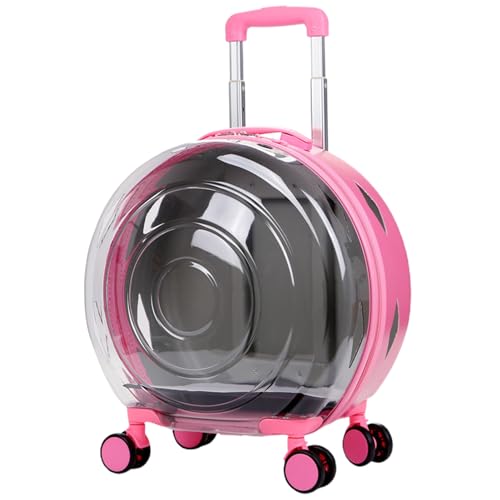 HshDUti Transporttasche für Haustiere, transparent, mit Rollen, atmungsaktiv, leicht, hart, mit Matten, für Katzen und Hunde, von Fluggesellschaften zugelassen HshDUti Transporttasche für Haustiere, transparent, mit Rollen, atmungsaktiv, leicht, hart, mit Matten, für Katzen und Hunde, von Fluggesellschaften zugelassen von HshDUti