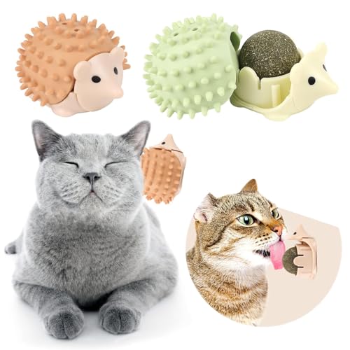 Hshenjhu 2 Stück Katzenminze Ball, Katzenminze Balls Spielzeug für Katze, Katzenspielzeug Essbar mit Katzen Minze, für Katzen Lecken, 360° Drehbare Zahnreinigung Dental Katze Spielzeug Hshenjhu 2 Stück Katzenminze Ball, Katzenminze Balls Spielzeug für Katze, Katzenspielzeug Essbar mit Katzen Minze, für Katzen Lecken, 360° Drehbare Zahnreinigung Dental Katze Spielzeug von Hshenjhu