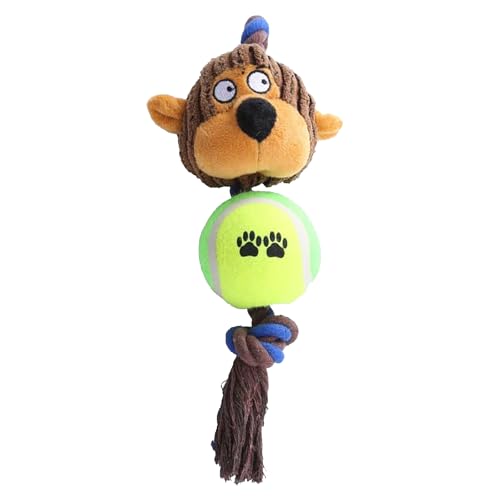 Hshenjhu Hundespielzeug, Hundespielzeug in Affenform, Unzerstörbar Hundeplüschspielzeug, Robustes Hundekauspielzeug, Plüsch Kauspielzeug mit Quietscher, für Alle Rassen Größen Hshenjhu Hundespielzeug, Hundespielzeug in Affenform, Unzerstörbar Hundeplüschspielzeug, Robustes Hundekauspielzeug, Plüsch Kauspielzeug mit Quietscher, für Alle Rassen Größen von Hshenjhu