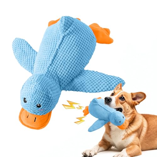 Hshenjhu Kleine Blaue Ente Hundespielzeug, Unzerstörbares Hundespielzeug, Quietschend Indestructible Dog Chew Toy, Dog Toys für Breeds, Kleine, Mittlere, Große Hunde Hshenjhu Kleine Blaue Ente Hundespielzeug, Unzerstörbares Hundespielzeug, Quietschend Indestructible Dog Chew Toy, Dog Toys für Breeds, Kleine, Mittlere, Große Hunde von Hshenjhu