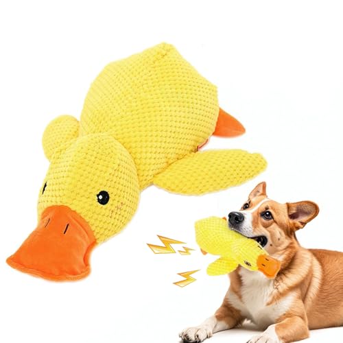 Hshenjhu Kleine Gelbe Ente Hundespielzeug, Unzerstörbares Dog Spielzeug, Hundespielzeug Quietschend, Indestructible Dog Chew Toy, Dog Toys für Breeds, kleine, mittlere, große Hunde Hshenjhu Kleine Gelbe Ente Hundespielzeug, Unzerstörbares Dog Spielzeug, Hundespielzeug Quietschend, Indestructible Dog Chew Toy, Dog Toys für Breeds, kleine, mittlere, große Hunde von Hshenjhu
