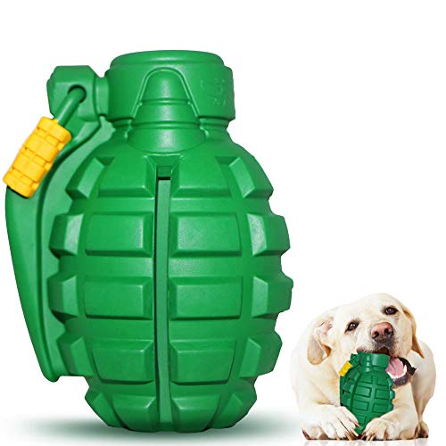 Hswaye Langlebiges Kauspielzeug für Hunde für aggressives Kauen, robustes Kauspielzeug für Hunde, unzerstörbares Hundespielzeug für kleine, lebensmitteltaugliches Welpenspielzeug, grün von Hswaye