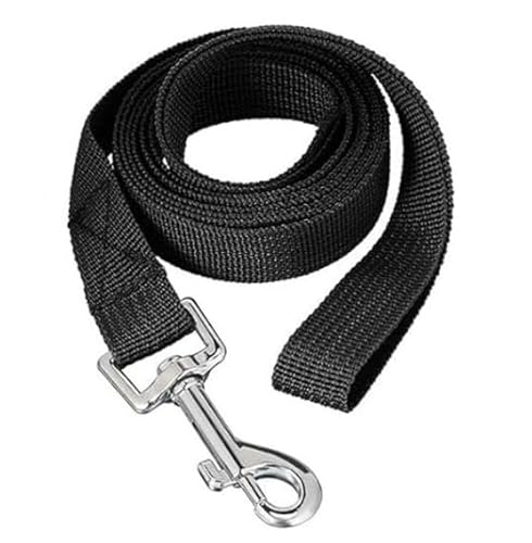 Hsyadazi Schleppleine 10m für Hunde - Robuste Nylon-Ausbildungsleine - Für kleine bis große Hunde beim Training, Outdoor & Garten (Schwarz) von Hsyadazi