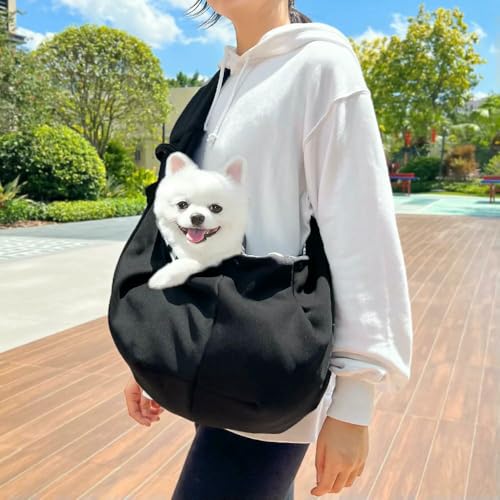 HtoxinDian Bequeme Umhängetasche für Haustiere, für Reisen im Freien, tragbare Tragetasche für Katzen und Welpen, für Hunde, zum Tragen von Zubehör von HtoxinDian