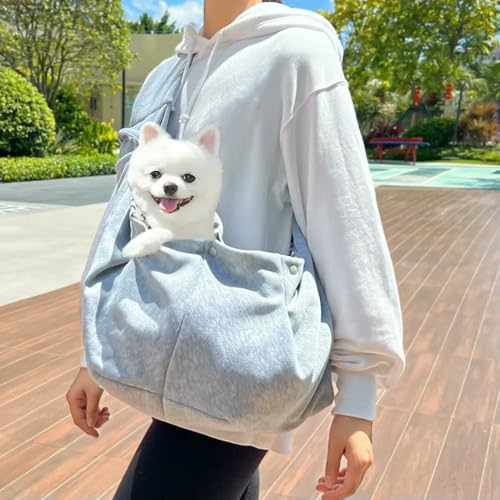 HtoxinDian Bequeme Umhängetasche für Haustiere, für Reisen im Freien, tragbare Tragetasche für Katzen und Welpen, für Hunde, zum Tragen von Zubehör von HtoxinDian