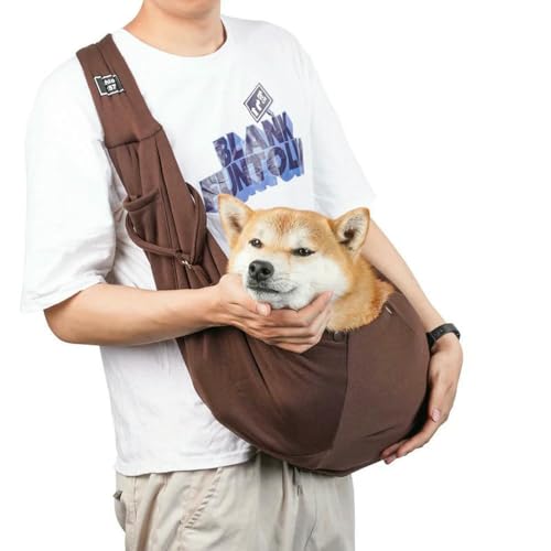 HtoxinDian Haustier-Umhängetasche, Umhängetasche für Outdoor-Reisen, tragbare Tragetasche für Katzen und Welpen, Baumwolle, bequem, Tragetasche für Haustiere von HtoxinDian