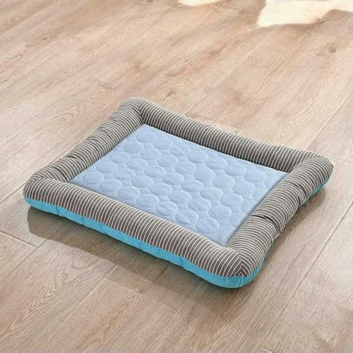 HtoxinDian Kühlendes Hundebett, Haustier-Kühlmatte für Katzen und Hunde, weiches Eisseidenmaterial für den Sommer, Schlafprodukt für Hunde am Strand HtoxinDian Kühlendes Hundebett, Haustier-Kühlmatte für Katzen und Hunde, weiches Eisseidenmaterial für den Sommer, Schlafprodukt für Hunde am Strand von HtoxinDian