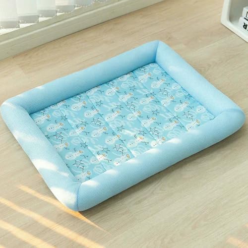 HtoxinDian Sommerkühlende Hundematte, Eispad für Hunde und Katzen, Haustierhütte, kalte Seide, Schlafbett, S-XL, Hundezubehör, Haustierbett von HtoxinDian
