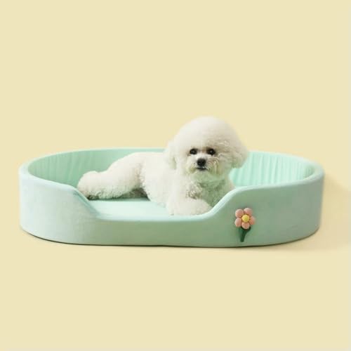 HtoxinDian Sommerkühles rundes elastisches Hundebett Katzenkissenkorb Weiches winddichtes, verdicktes Haustiersofa Eisseidenblume doppelseitige Matte HtoxinDian Sommerkühles rundes elastisches Hundebett Katzenkissenkorb Weiches winddichtes, verdicktes Haustiersofa Eisseidenblume doppelseitige Matte von HtoxinDian