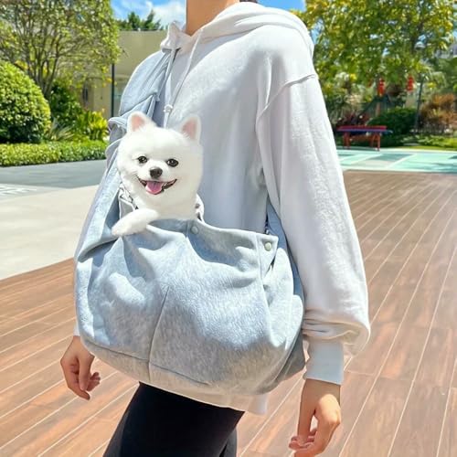 HtoxinDian Verstellbare Crossbody-Tragetasche für Haustiere, stilvolle Umhängetasche für den Außenbereich mit komfortablem Transportdesign von HtoxinDian
