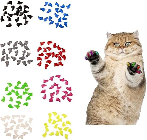 Htppzjr 20Pcs Weiche Wiederverwendbare Kunststoff Bunte Katze Nagel Kappen Pfote Krallen Protector Abdeckung mit Kleber - Weiß M Nützlich und Geschickte Katze Krallen Pflege Htppzjr 20Pcs Weiche Wiederverwendbare Kunststoff Bunte Katze Nagel Kappen Pfote Krallen Protector Abdeckung mit Kleber - Weiß M Nützlich und Geschickte Katze Krallen Pflege von Htppzjr