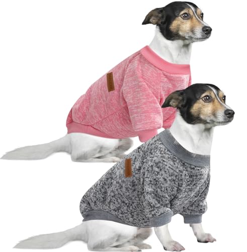 HuaLiSiJi 4XL Hundepullover Grosse Hunde Sweatshirt Kapuzenpullis für Große Hunde, Warm und Leicht, Mit Einer Weichen Textur, Elastizität Leicht zu Tragen (Pink+Grey) von HuaLiSiJi