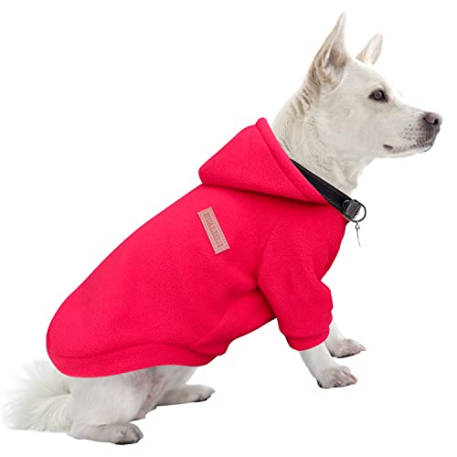 HuaLiSiJi Hundepullover Weihnachten Hunde Hoodie Hunde Sweatshirt Chihuahua Pullover, Warm und Leicht, Mit Einer Weichen Textur, Leicht zu Tragen und Hellen Farben (XL, Rot) von HuaLiSiJi