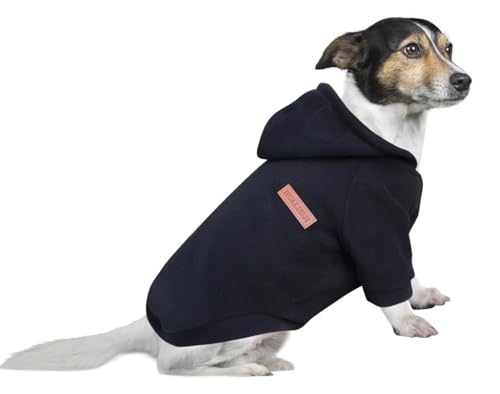 HuaLiSiJi Hunde Hoodie Große Hunde Hunde Sweatshirt, Warm und Leicht, Mit Einer Weichen Textur, Leicht zu Tragen und Hellen Farben (3XL, Schwarz) von HuaLiSiJi