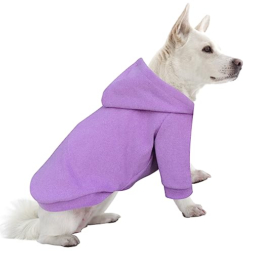 HuaLiSiJi Hunde Hoodie Hunde Sweatshirt Hundepullover mit Kapuze Chihuahua Pullover, Warm und Leicht, Mit Einer Weichen Textur, Leicht zu Tragen und Hellen Farben (XL, Lila) von HuaLiSiJi