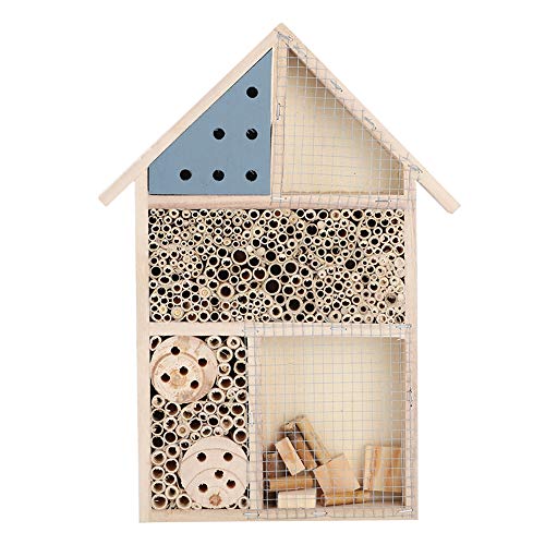 Hölzernes Insektenhaus, hölzerner Wanzen-Raum-Hotel-Schutz-Garten-Dekorations-Nester-Kasten mit 13.8x10.0x1.4in Größe vervollkommnen Haus für Marienkäfer Lacewings-Bienen von Huairdum