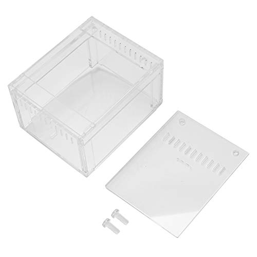 Huairdum Acryl Insektentank, transparente Reptilien Zuchtbox mit 4,1x3,3x2,4 Zoll für Haustiere Schlangen Turtles Terrarium von Huairdum