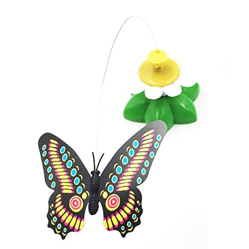Huairdum Katzenspielzeug, Schmetterlingsblütenform, um 360 Grad Drehbar, interaktiv. Interessantes Katzenspielzeug Als Geschenk von Huairdum