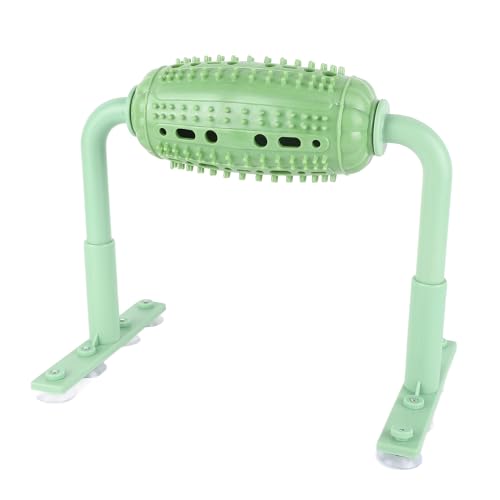 Huairdum Tierfutter-Roller-Spielzeug, Haustier-Leckerli-Spender, Höhenverstellbarer Interaktiver Silikon-Puzzle-Roller für Katzen und Hunde (Green) von Huairdum