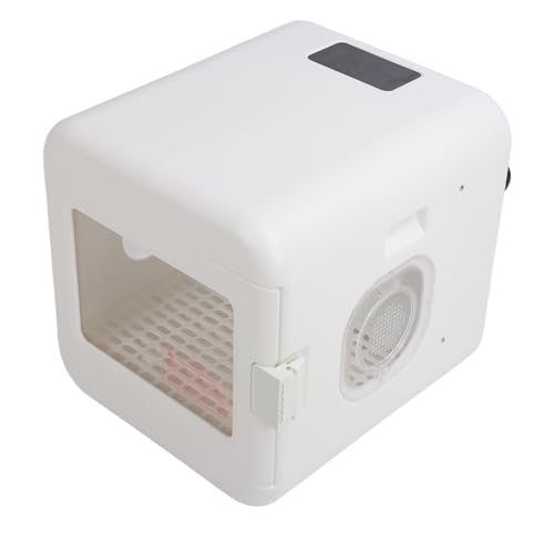 Huairdum Trockenraum für Katzen, Sicheres Trocknen, Leise Haustier-Trockenbox, Intelligent für Kätzchen und Welpen (EU-Stecker AC220V 8A) von Huairdum