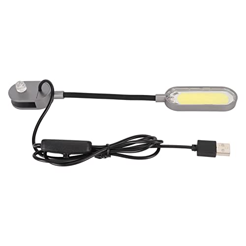 Huairdum USB-Aquarium-Licht, Energiesparend, 3 W, 360 Grad Drehbar, Aquarium-Clip-Licht, Volles, Schnelle Wärmeableitung für Süßwasseraquarien von Huairdum