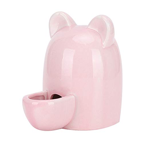 Pet Waterer Bowl, Huairdum Pink 250ML einfach zu tragender Waterer Drinking Feeder Stummer Hamster Water Feeder, Haustier-Wasserspender, Igel-Eichhörnchen für Hamster von Huairdum