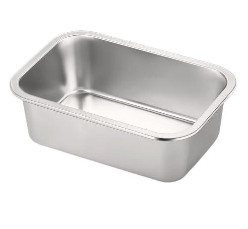 1 x Edelstahl-Futternapf, großer Hundenapf und Wassernapf, für große Hunde und Katzen (L) von HuangguiyuanV