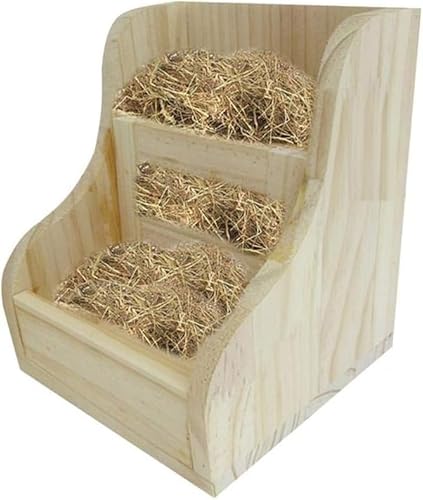 Kaninchen-Heu-Futterspender aus Holz, zum Aufhängen, für Kaninchen, Meerschweinchen, Chinchilla, Hamster, Kleintiere Kaninchen-Heu-Futterspender aus Holz, zum Aufhängen, für Kaninchen, Meerschweinchen, Chinchilla, Hamster, Kleintiere von HuangguiyuanV
